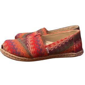 TOMS Women's Alpargata Rope Espadrille Slip-On boho woven size 6.5